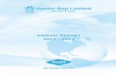 Annual Report 2012-2013 - Jumbo Bags | Jumbo Bag ... · 3 Annual Report 2012-2013 NOTICE OF ANNUAL GENERAL MEETING NOTICE is hereby given that the 23 rd ANNUAL GENERAL MEETING of