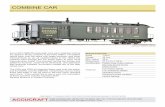 COMBINE CAR - accucraft.com sheets/AT 20p3 COMBINE (SPEC SHEET) 20… · and the D&RG, and the D&RGW rebuilt these cars so many times that today it can be hard to tell how many changes