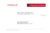 Oracle Solaris 11 Security Target - Oracle | Integrated … · 2012-01-19 · Security Target for Oracle® Solaris 11.1 i ... • Security Problem (Chapter 3) ... ST Publication Date