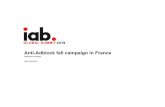 Anti-Adblock fall campaign in France · Anti-adblock fall campaign: a comprehensive approach A unified set of tools for ... Most of publishers have chosen to block fully or partially