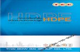 02-115-9000 - ช.พานิช หลานหลวงchopanich.com/resources/pdfCatalog/HDPE-Pipe-TGG.pdf · Welding and Installation are the important part of implementing HDPE