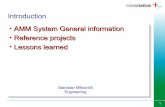 Introduction • AMM System General information • Reference ... · with collecting system AMM System Network Components - P2LPC Data Concentrator. 11 AMM System Network Components