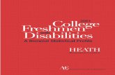 Freshmen College Disabilities with - cms.hutchcc.educms.hutchcc.edu/uploadedFiles/StudentServices/DisabilityServices/... · freshmen attending four-year institutions in fall 2000
