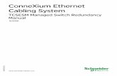 ConneXium Ethernet Cabling System - Schneider Electric · 18 Disable the Spanning Tree protocol on the ports connected to the redundant ring, since Spanning Tree and ring redundancy