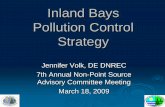 Proposed Inland Bays Pollution Control Strategy - DNREC Bays Pollutio… · Inland Bays Pollution Control Strategy Jennifer Volk, ... Beach 11.3% City of Lewes 0.4% ... require a