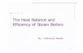 The Heat Balance and Efficiency of Steam Boilerswbpdclewf.org.in/wp-content/uploads/2016/09/Loss-optimisation-in... · The Heat balance Equation The distribution of the heat supplied