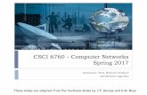 CSCI 6760 - Computer Networks Spring 2017cobweb.cs.uga.edu/~perdisci/CSCI6760-S17/Slides/Chapter4.pdf · CSCI 6760 - Computer Networks Spring 2017 ... 32 bits data (variable length,