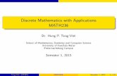 Discrete Mathematics with Applications MATH236 16.pdf · Discrete Mathematics with Applications MATH236 ... 2 Review of Chapter 3 ... Handbook of Applied Cryptography by Menezes,