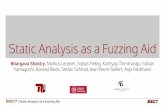 Static Analysis as a Fuzzing Aid - net.t-labs.tu-berlin.destefan/raid17_slidedeck.pdf · RAID’17 | Static Analysis as a Fuzzing Aid Summary In a nutshell, I will tell you Why handwritten