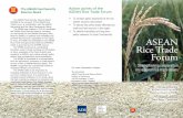 ASEAN Rice Trade Forum - Brochure · Consistent with this plan of action, the ASEAN Rice Trade Forum may ultimately ... a bowl of rice still defines ... To discuss and test the business