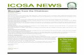 ICOSA NEWS - Australian Islamic College · ICOSA NEWS Newsletter Week 2 ... Students weighing Potash Alum to be used in the experiment ... you need help and support in preparation