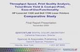 SpencerLab Comparative Study: Throughput Speed, Print Quality…€¦ · HP LaserJet 1320 and Dell 1700 Laser Printers Comparative Study spencerLAB DIGITAL COLOR LABORATORY Catherine