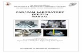 SRI JAYACHAMARAJENDRA COLLEGE OF …sjce.ac.in/wp-content/uploads/2018/04/CAD-CAM-Laboratory-Manual.pdf · Internal Assessment Marks Awarded : ………………… ... Computer Aided