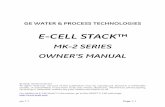 GE WATER & PROCESS TECHNOLOGIES - … Mk-2E User Manual.pdf · GE WATER & PROCESS TECHNOLOGIES ... GEWPT GE Water and Process Technology. PRODUCT The deionized water which is produced