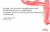 Design of a Process Qualification and Continued Process ... · Continued Process Verification ... the Basis for Process Validation . CQA ... Design of a Process Qualification and