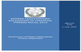 Khyber Pakhtunkhwa Delegation of Financial Powers … · Khyber Pakhtunkhwa Delegation of Financial Powers Rules, 2018 Preface ... 1. Include Bank Fees; Legal Fees; License Fees;