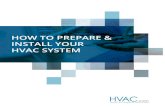 HOW TO PREPARE & INSTALL YOUR HVAC SYSTEM · HOW TO PREPARE & INSTALL YOUR HVAC SYSTEM. 2 ... While the major installation work will be performed by your HVAC technician, there are