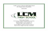 Little Cypress Mauriceville High School Pre Registration ... · Social Studies ... A student planning to take an examination for acceleration shall be required to register with the