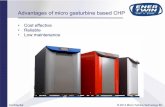 Cost effective • Reliable • Low maintenance - events.femto …events.femto-st.fr/sites/femto-st.fr.Journees-Cogeneration/files... · Advantages of micro gasturbine based CHP •