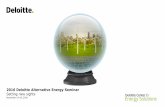 2016 Deloitte Alternative Energy Seminar Setting new … · 2016 Deloitte Alternative Energy Seminar Setting new sights November 14-16, ... •Cumulative catch-up adjustment will