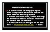 Ken ’s 1983 Piaggio P501 Vespacar - K.J. JOHNSON ... APES AND VESPACARS I… · Stew ’s 1983 Piaggio P501 Vespacar Pianale MPR2T+25908+ Maine, USA