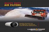 HEAVY DUTY AIR FILTERS - Luber-finerluberfiner.com/documents/misc/en/AirFilter.pdf · HEAVY DUTY AIR FILTERS Quality Filtration For On-Highway, Vocational and Off-Road Applications