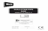GUILLOTINE PIPE SAW - Techsouth, Inc · GUILLOTINE PIPE SAW 5 SECTION I STANDARD EQUIPMENT 1. New – Entirely different principle of power saw design – Model C makes a machine