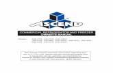 COMMERCIAL REFRIGERATOR AND FREEZER OWNER'S MANUAL … · COMMERCIAL REFRIGERATOR AND FREEZER OWNER'S MANUAL Models: JHD-21R, JHD-21F, ... This manual contains important information