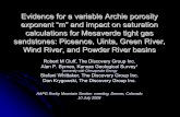 Evidence for a variable Archie porosity exponent “m” and ... · Evidence for a variable Archie porosity exponent “m” and impact on saturation calculations for Mesaverde tight