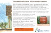 Rainwater Harvesting - Iowa Stormwater · Rainwater Harvesting What can we do with rainwater? Rainwater is often treated like wastewater in our communities. Our rooftops and yards