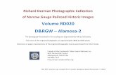 Vol RD020 D&RGW – Alamosa-2 - cumbrestoltec.org · Richard Dorman Photographic Collection of Narrow Gauge Railroad Historic Images Volume RD020 D&RGW – Alamosa-2 The photograph