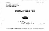 EARTH ALBEDO - NASA · i 1 i nasa design criteria i i space vehicle i [environment) i i i c ~~ nasa sp-8067 earth albedo and emitted radiation july 1971 national aeronautics and space