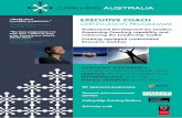 Executive Coach Certification Brochure - coachingaust.com · enhancing the Leadership toolkit Creating equipped credentialed Executive Coaches ... Pepsi, AIA, Deutsche Bank, Johnson
