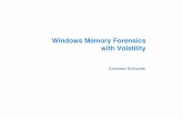 Schuster Windows Memory Forensics with Volatilitycomputer.forensikblog.de/files/talks/FIRST2009-Windows_Memory... · Title: Schuster_Windows Memory Forensics with Volatility Author: