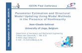 Parameter Estimation and Structural Model Updating Using ... · 2 Outline 1. Introduction 2. Theoretical Modal Analysis of Nonlinear Systems 3. Nonlinear Experimental Modal Analysis