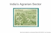India’s Agrarian Sector - IIM Bangalore Sector 2013.pdf · –Pressure governments to waive loans, crisis or not • Act as disincentive for the formal banking sector to venture