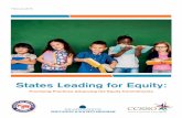 February 2018 - CCSSO Leading for Equity... · February 2018 States Leading for ... Engage More Deeply: ... Leading for equity is not easy. Progress is dependent on state leaders