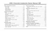 2008 Chevrolet Avalanche Owner Manual M - General Motors · 2008 Chevrolet Avalanche Owner Manual M. GENERAL MOTORS, GM, the GM Emblem, CHEVROLET, ... and press the appropriate control