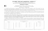 FOR TEACHERS ONLY - NYSED · FOR TEACHERS ONLY The University of the State of New York ... ENGLISH Thursday, June 16, 2016—1:15 to 4:15 p.m., only SCORING KEY AND RATING GUIDE Mechanics