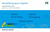 Heidelberg goes digital! · The global print production volume. ... The folding carton market – potential. Primefire 106. Applications with high finishing small medium