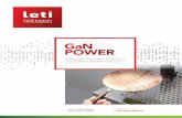 gan power - Leti GaN_num... · The GaN device market for power ... leti GaN pOwER solutions. ... Leti is a technology research institute at CEA Tech and a recognized global leader