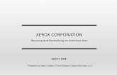 XEROX CORPORATION - network.napco.comnetwork.napco.com/.../uploads/sites/2/2018/04/Xerox-Analysis_vF1-2.… · XEROX CORPORATION . Rescuing and Revitalizing an American Icon . April