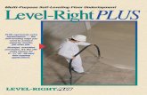 Level-Right PLUS - Insul- .Self-Leveling Concrete Floor Underlayment Recommended Specification for