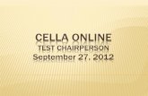 CELLA Online 9-21-11 - Bilingual Education and World · PDF fileFor the purposes of the CELLA Online system, all CELLA test administrators that you will add are considered “teachers.