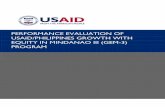 PERFORMANCE EVALUATION OF USAID/PHILIPPINES GROWTH …s Final Evaluation... · performance evaluation of usaid/philippines growth with ... program . performance evaluation of usaid/philippines