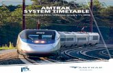 AMTRAK SYSTEM TIMETABLE - Christopher Juckins · PDF fileThruway Bus connecting services and key points ... 55 Atlantic Coast Service Silver Meteor ... route(s) to your destination