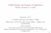 CS483 Design and Analysis of Algorithms - cs.gmu.edulifei/teaching/cs483_fall08/review_final_Fall... · CS483 Design and Analysis of Algorithms ... 4 You are allowed to haveone-page