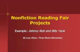 Reading Fair Projects - Satori School · Nonfiction Reading Fair Projects Example: Johnny Reb and Billy Yank By Lucy Dixon, Three Rivers Elementary . 1. Title 2. Author 3. Publisher