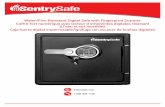 Water/Fire-Resistant Digital Safe with Fingerprint Scanner ... · Coffre-fort numérique avec lecteur d’empreintes digitales résistant ... Enter the 5 digit factory code found