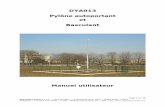DYA013 Pylône autoportant et Basculant - SLG Instruments ... · Page 1 sur 12 SLG Instruments S.A.R.L. – Place de Milan – 15 Boulevard Vivier Merle – 69003 LYON – France